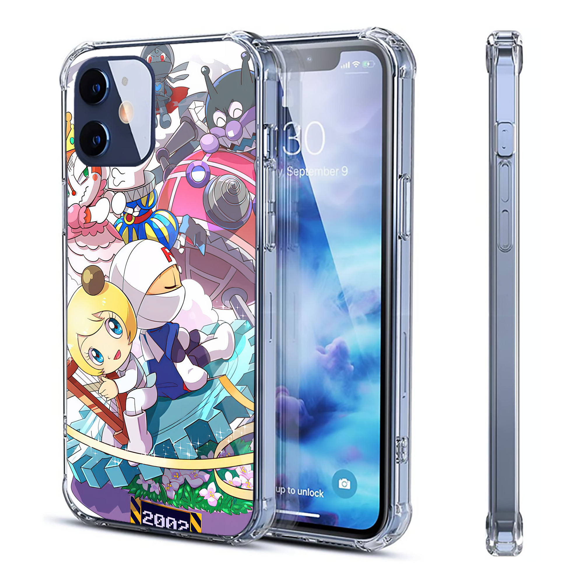 （画像用） アンパンマン Anpanman 【iPhone 12シリーズ対応】透明スマホケース（クリアソフトケース）